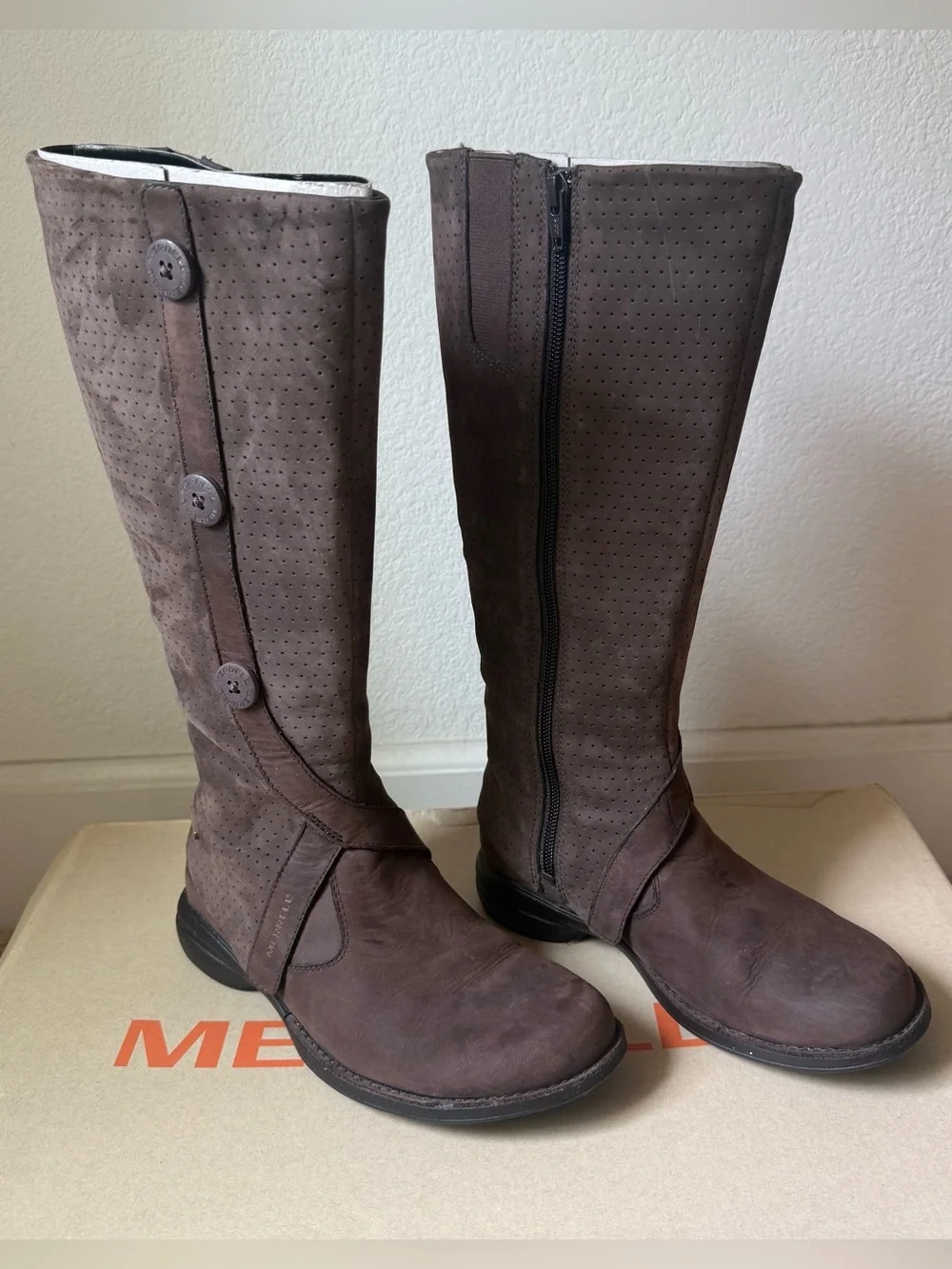 Merrell Captiva High Waterproof Boots in Espresso Sz 5.5